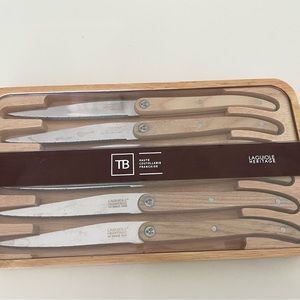 Laguiole Heritage 6 Steak Knife Set Stainless Steel and Wood